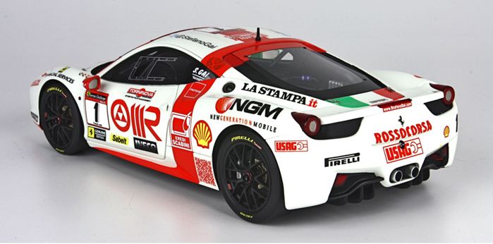ギャラリービューアに画像をロードする, Ferrariフェラーリ458 Challenge "Campione italiano 2011" /BBR 1/18 レジンミニカー