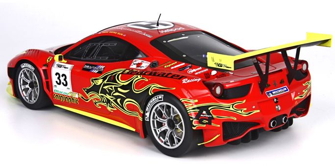 ギャラリービューアに画像をロードする, 【予約】2月以降発売予定 Ferrariフェラーリ 458 GT3 Macau GT Asia 2011 /BBR 1/18 レジンミニカー