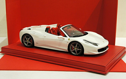 【予約】特注 Ferrariフェラーリ 458 Italia Spider Bianco Italia  10台限定/BBR 1/18 レジンモデル ミニカー
