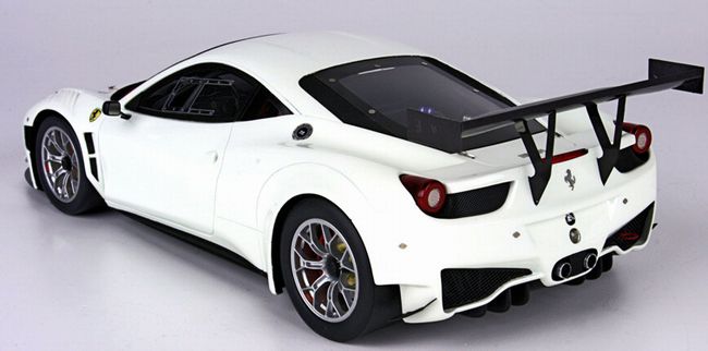 ギャラリービューアに画像をロードする, Ferrariフェラーリ458 GT3 2012 Avus white 100  30台限定  /BBR 1/18 レジンミニカー