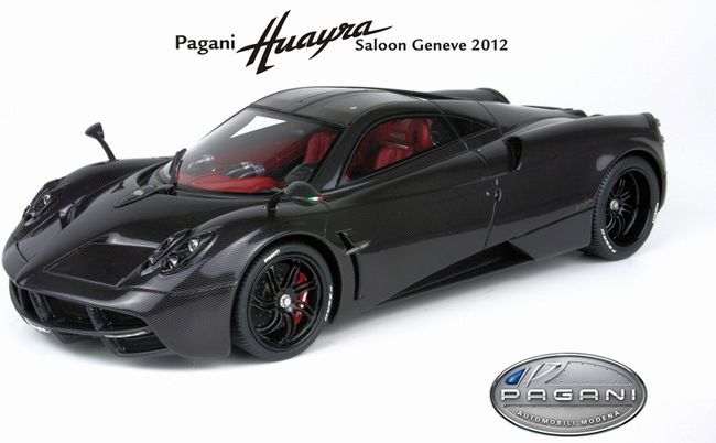 ギャラリービューアに画像をロードする, 【予約】6月以降発売予定 Pagani Huaya Geneve Motor Show 2012 Carbon fibre 200台限定 /BBR 1/18 レジン ミニカー