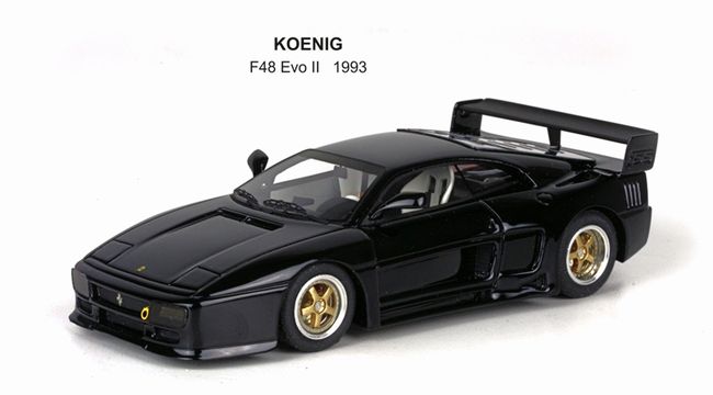 Koenigケーニッヒ F48 EVO 1993 ブラック /BBR 1/43 レジンミニカー – ラストホビー