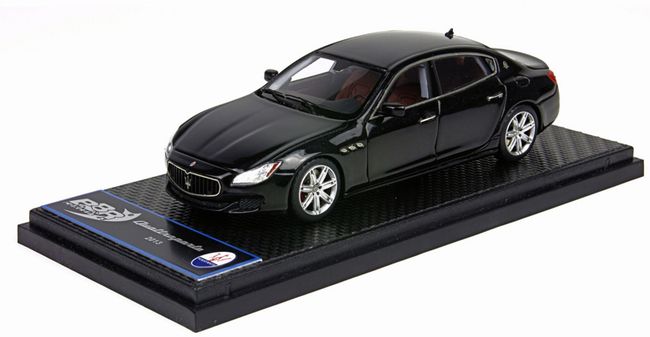 ギャラリービューアに画像をロードする, 【予約】Maseratiマセラティ Quattroporte 2013 シルクブラック /BBR 1/43 レジン ミニカー