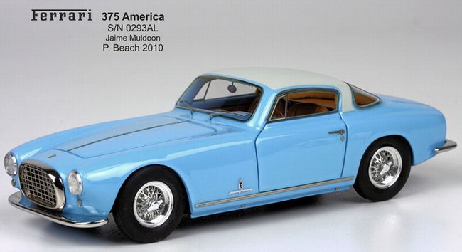ギャラリービューアに画像をロードする, 【予約】Ferrariフェラーリ 375 America S/N 0293 AL /BBR 1/43 レジン ミニカー
