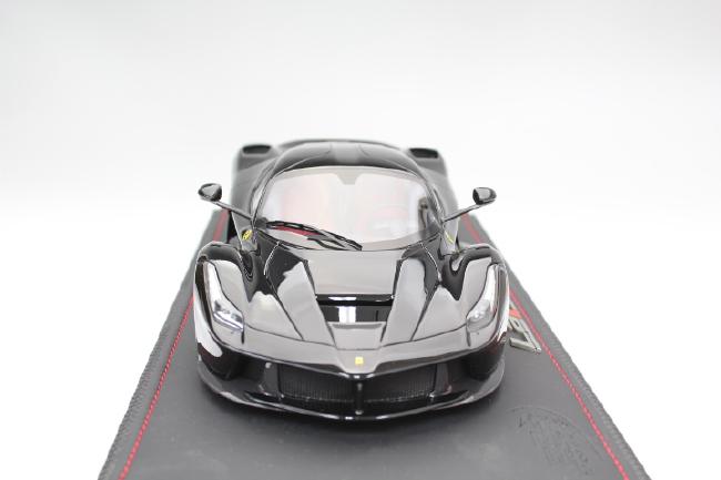 ギャラリービューアに画像をロードする, Ferrari ラ・フェラーリ Geneve AutoShow 2013 グロスブラック/ブラックルーフ 149台限定 /BBR 1/18レジンミニカー