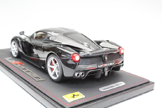 ギャラリービューアに画像をロードする, Ferrari ラ・フェラーリ Geneve AutoShow 2013 グロスブラック/カーボン 49台限定/カーボンルーフ /BBR 1/18レジンミニカー