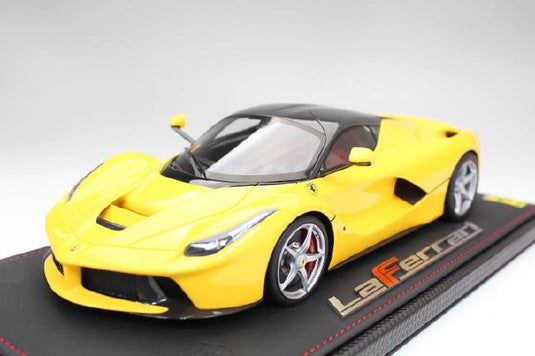 Ferrari ラ・フェラーリ Geneve AutoShow 2013 グロスイエロー /カーボンファイバールーフ 49台限定 /BBR 1/18レジンミニカー