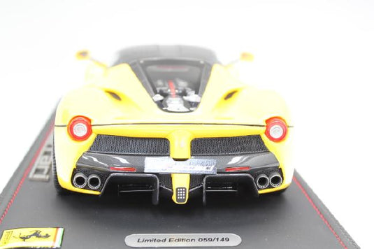 Ferrari ラ・フェラーリ Geneve AutoShow 2013 グロスイエロー /カーボンファイバールーフ 49台限定 /BBR 1/18レジンミニカー