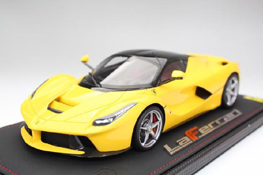 Ferrari ラ・フェラーリ Geneve AutoShow 2013 グロスイエロー/ブラックルーフ 249台限定/BBR 1/18レジンミニカー