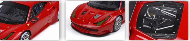 ギャラリービューアに画像をロードする, Ferrariフェラーリ 458 Italia GT2 GTE PRO NEW Engine 2012 Rosso Corsa 322 99台限定 /BBR 1/18 レジンミニカー