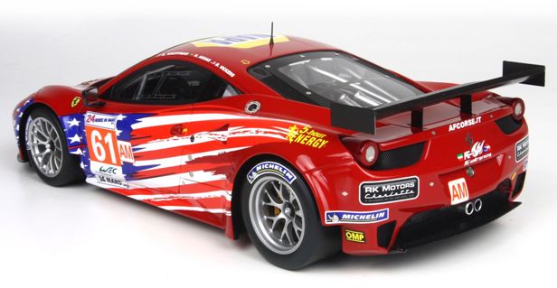 ギャラリービューアに画像をロードする, Ferrariフェラーリ 458 Italia GT2 AM Le Mansルマン 2012 TEAM AF Course-Waltrip 80台限定/BBR 1/18 レジンミニカー