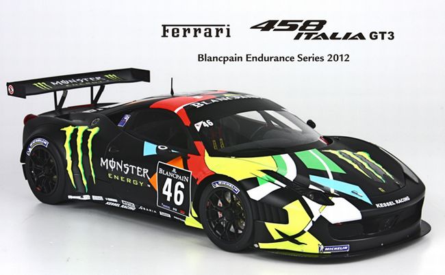 ギャラリービューアに画像をロードする, 【予約】Ferrariフェラーリ 458 Italia GT3 Blancpain Endurance Series 150台限定 /BBR 1/18 レジンミニカー