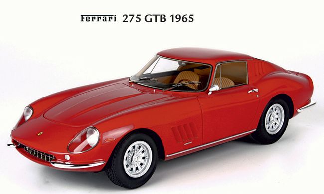 ギャラリービューアに画像をロードする, 【予約】Ferrariフェラーリ 275 GTB 1965 レッド 250台限定 /BBR 1/18 レジンミニカー