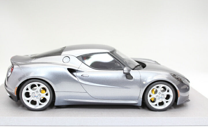 ギャラリービューアに画像をロードする, Alfa Romeoアルファロメオ 4c 2013 ダークシルバー /BBR 1/18レジンミニカー