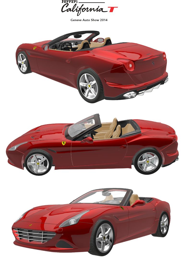 ギャラリービューアに画像をロードする, 【予約】Ferrari Californiaフェラーリカリフォルニア T-84th Geneve Auto Show 2014 Metal red /BBR 1/43 ミニカー