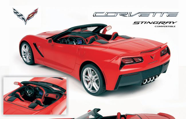 ギャラリービューアに画像をロードする, 【予約】12月以降発売予定Corvette Stingray コルベット スティングレー convertible 2014 クリスタルレッド /BBR 1/18 レジンミニカー