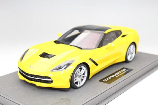 Corvette Stingrayコルベットスティングレイ C7 リミテッドエディション Velocity Yellowイエロー 100台限定 /BBR 1/18 ミニカー