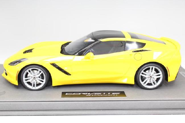 ギャラリービューアに画像をロードする, Corvette Stingrayコルベットスティングレイ C7 リミテッドエディション Velocity Yellowイエロー 100台限定 /BBR 1/18 ミニカー