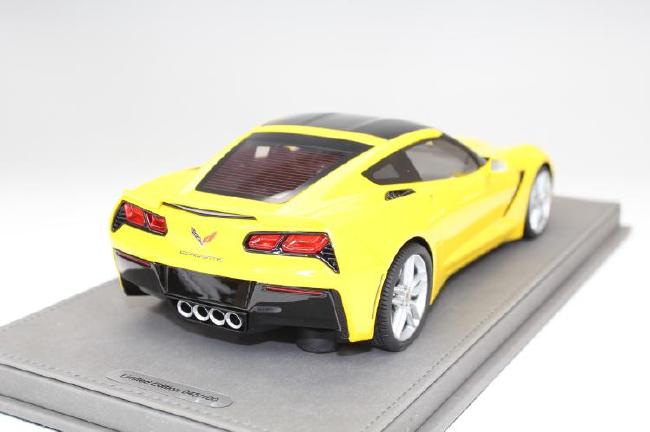 ギャラリービューアに画像をロードする, Corvette Stingrayコルベットスティングレイ C7 リミテッドエディション Velocity Yellowイエロー 100台限定 /BBR 1/18 ミニカー