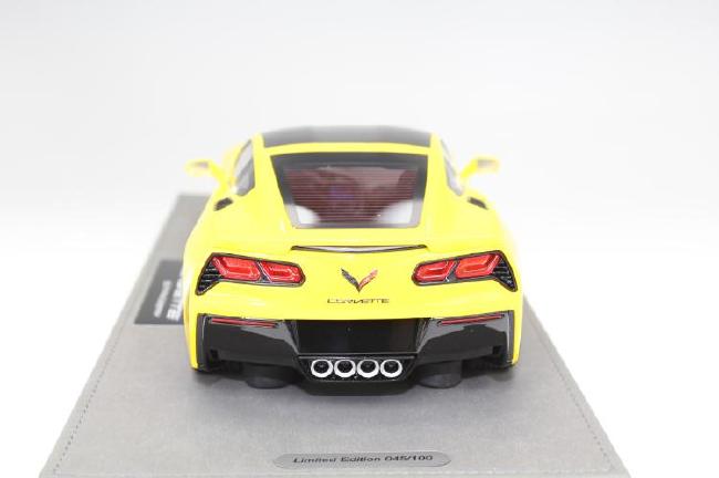ギャラリービューアに画像をロードする, Corvette Stingrayコルベットスティングレイ C7 リミテッドエディション Velocity Yellowイエロー 100台限定 /BBR 1/18 ミニカー