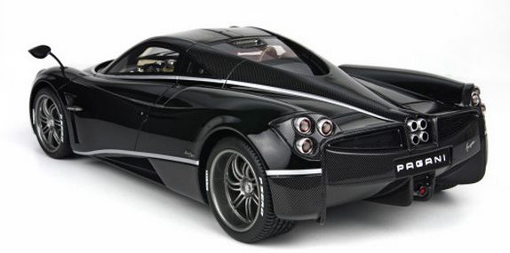 ギャラリービューアに画像をロードする, Pagani Huayraパガーニウアイラ New Edition 2013 Metallic black mica /BBR1/18 レジンミニカー
