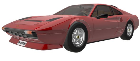 ギャラリービューアに画像をロードする, 【予約】Ferrariフェラーリ 208 GTB Turbo /BBR1/18 レジンミニカー