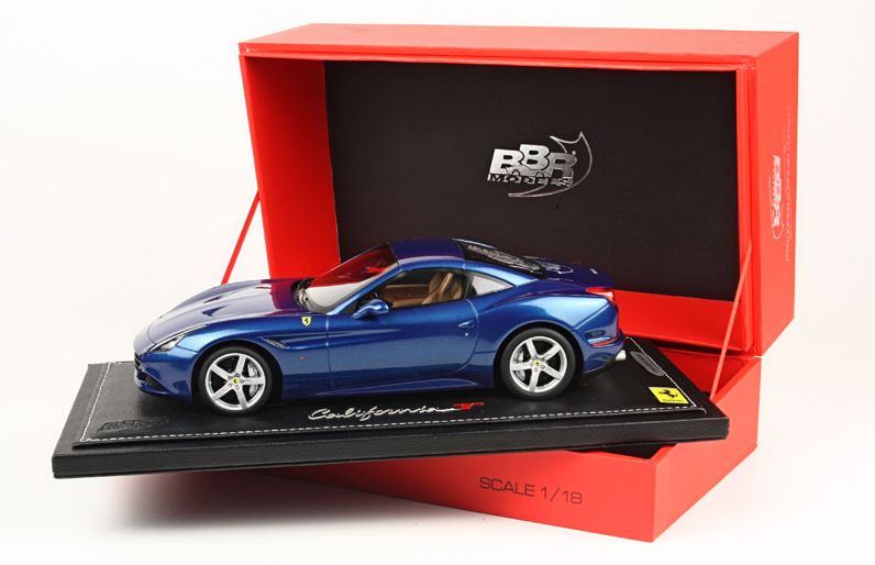 ギャラリービューアに画像をロードする, 【予約】Ferrari Calforniaフェラーリカリフォルニア T 2014 Azzurro California CLOSED ROOF 150台限定 /BBR1/18 レジンミニカー