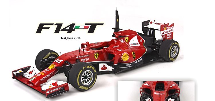 ギャラリービューアに画像をロードする, 【予約】Ferrariフェラーリ F14T Test Jazz 2014 Alonso 99台限定 /BBR1/18 レジンミニカー