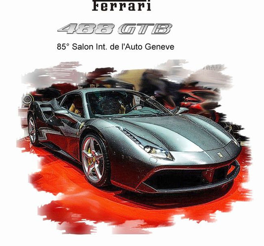 【予約】Ferrariフェラーリ 488 GTB 85th GeneveAuto Show 2015 Metallic Grigio Ferro 288台限定 /BBR1/43 レジンミニカー