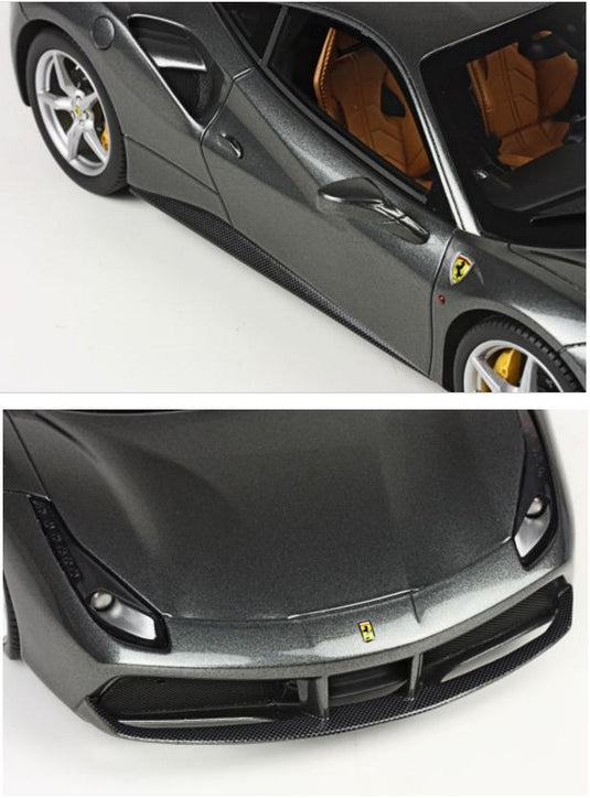 Ferrariフェラーリ 488 GTB 85th GeneveAuto Show 2015 Metallic Grigio Ferro 288台限定 /BBR1/18 レジンミニカー