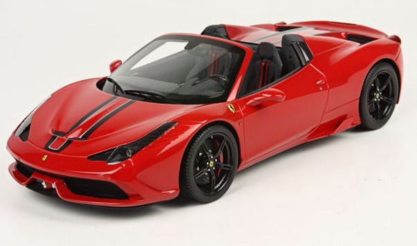 ギャラリービューアに画像をロードする, 【予約】Ferrariフェラーリ 458 Speciale A Rosso Corsa 322 /BBR 1/18 レジンミニカー