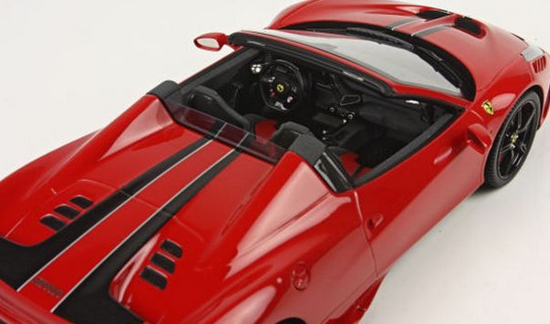 ギャラリービューアに画像をロードする, 【予約】Ferrariフェラーリ 458 Speciale A Rosso Corsa 322 /BBR 1/18 レジンミニカー