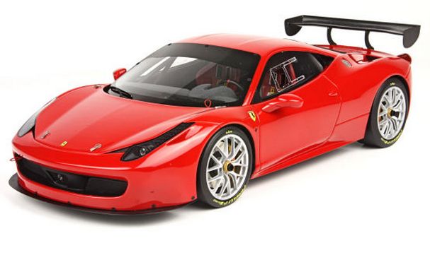 ギャラリービューアに画像をロードする, 【予約】Ferrari 458 Challenge EVO Rosso Corsa 322 100台限定 /BBR 1/18 レジンミニカー