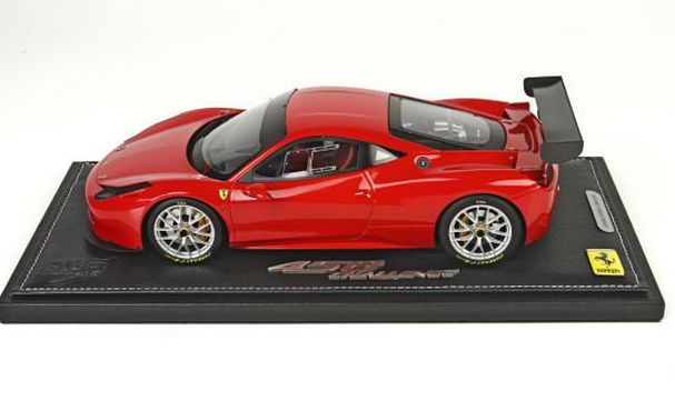 ギャラリービューアに画像をロードする, 【予約】Ferrari 458 Challenge EVO Rosso Corsa 322 100台限定 /BBR 1/18 レジンミニカー