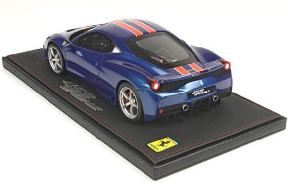 ギャラリービューアに画像をロードする, Ferrariフェラーリ 458 Speciale A AAzzurro California 48台限定 /BBR 1/18 ミニカー