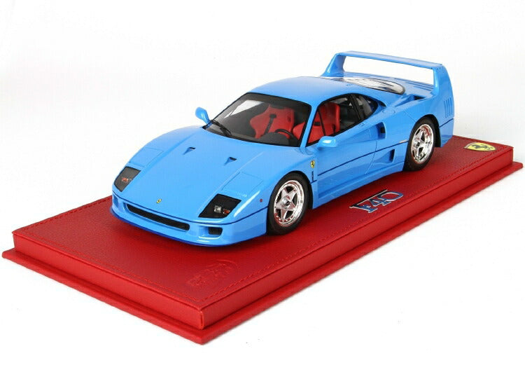 ギャラリービューアに画像をロードする, Ferrariフェラーリ F40 1987 Light Blue /BBR 1/18 レジンミニカー