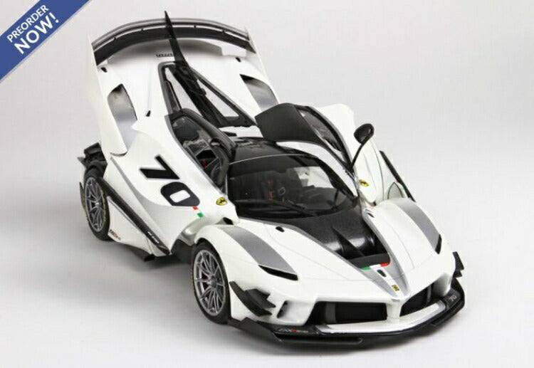 ギャラリービューアに画像をロードする, Ferrariフェラーリ FXXK-EVO DIE CAST Bianco Italia Metal /BBR 1/18 ミニカー
