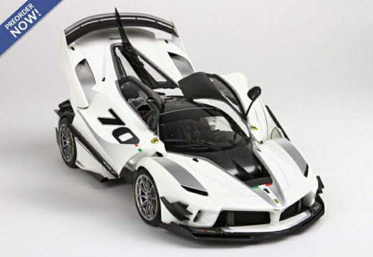 Ferrariフェラーリ FXXK-EVO DIE CAST Bianco Italia Metal /BBR 1/18 ミニカー