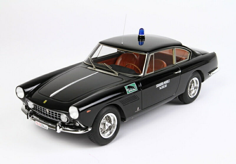 ギャラリービューアに画像をロードする, FERRARIフェラーリ 250 GTE 2+2 1-SERIES 1962 POLIZIA SQUADRA MOBILE MARESCIALLO SPATAFORA - CON VETRINA - WITH SHOWCASE | BLACK /BBR 1/18 ミニカー