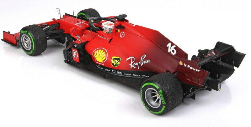 ギャラリービューアに画像をロードする, 【予約】Ferrariフェラーリ SF21 Gran Premio Del Made In Italy E Dell Emilia Romagna C. Leclerc Car N.16 GREEN Intermediate Tyres February 2022 /BBR 1/18 ミニカー