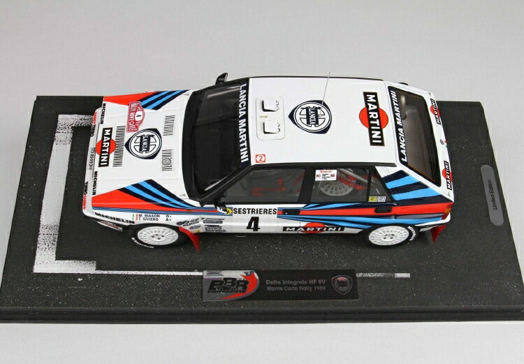 ギャラリービューアに画像をロードする, 【予約】9月以降発売予定LANCIA DELTA HF INTEGRALE 8V MONTE CALRO RALLY 1989 BIASION SIVERO No.4 /BBR 1/18 ミニカー