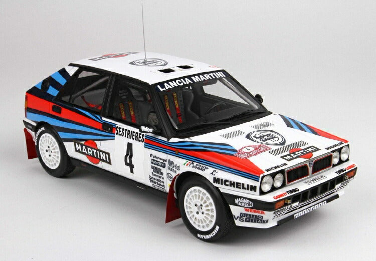 ギャラリービューアに画像をロードする, 【予約】9月以降発売予定LANCIA DELTA HF INTEGRALE 8V MONTE CALRO RALLY 1989 BIASION SIVERO No.4 /BBR 1/18 ミニカー