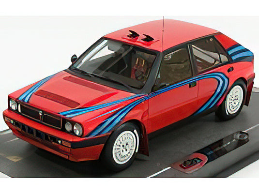 LANCIA - DELTA HF INTEGRALE 16V N 0 BASE RALLY MARTINI RACING 1989 - RED BLUE /BBR 1/18 ミニカー