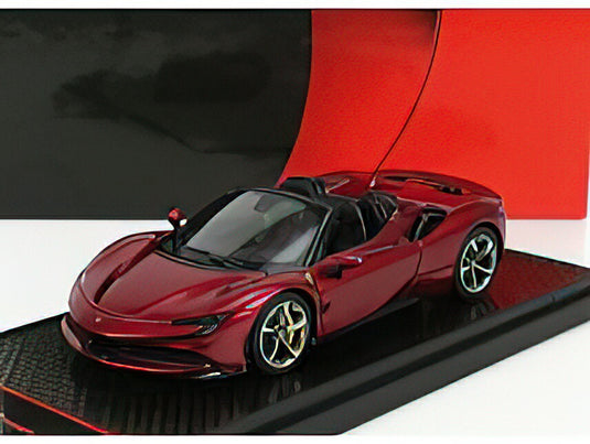 FERRARIフェラーリ SF90 STRADALE HYBRID SPIDER 1000hp OPEN ROOF 2020 - ROSSO FIORANO - RED /BBR 1/43 ミニカー