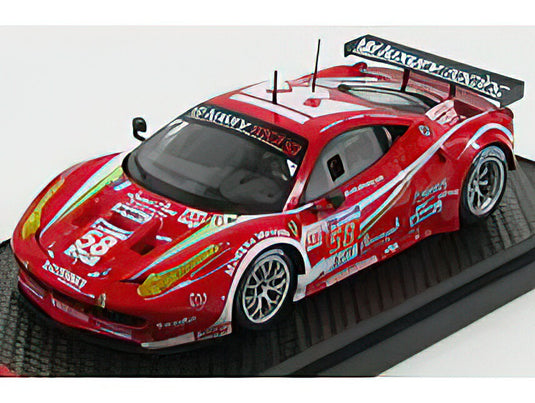 FERRARIフェラーリ 458 ITALIA GT2 GTE AM LUXURY RACING N 58 RETIRED 24h LE MANS 2012 G.JEANNETTE - P.EHRET - P.MONTECALVO - RED WHITE /BBR 1/43 ミニカー
