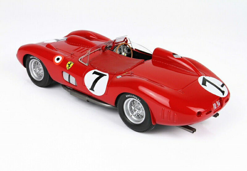ギャラリービューアに画像をロードする, FERRARIフェラーリ 315S/335S SCUDERIA FERRARI N 7 24h LE MANS 1957 L.MUSSO - M.HAWTHORN - CON VETRINA - WITH SHOWCASE | RED /BBR 1/18 ミニカー