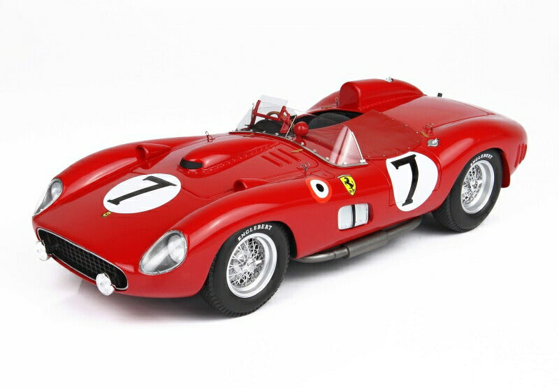 ギャラリービューアに画像をロードする, FERRARIフェラーリ 315S/335S SCUDERIA FERRARI N 7 24h LE MANS 1957 L.MUSSO - M.HAWTHORN - CON VETRINA - WITH SHOWCASE | RED /BBR 1/18 ミニカー