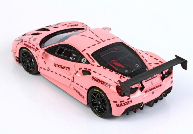 ギャラリービューアに画像をロードする, FERRARIフェラーリ 488 CHALLENGE N 0 ROLEX 24h DAYTONA 2018 | PINK /BBR 1/43 ミニカー