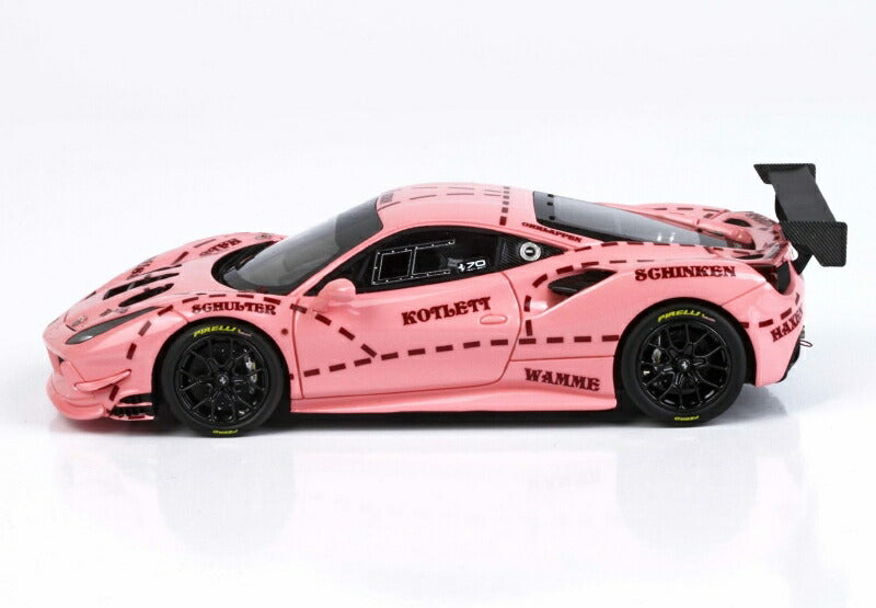 ギャラリービューアに画像をロードする, FERRARIフェラーリ 488 CHALLENGE N 0 ROLEX 24h DAYTONA 2018 | PINK /BBR 1/43 ミニカー
