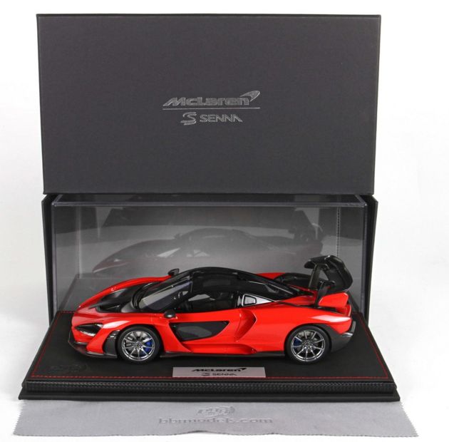 ギャラリービューアに画像をロードする, 【予約】McLaren Sennaマクラーレン セナSalon Int. De L’Auto Geneve 2018 Red Accent /BBR 1/18 レジンミニカー